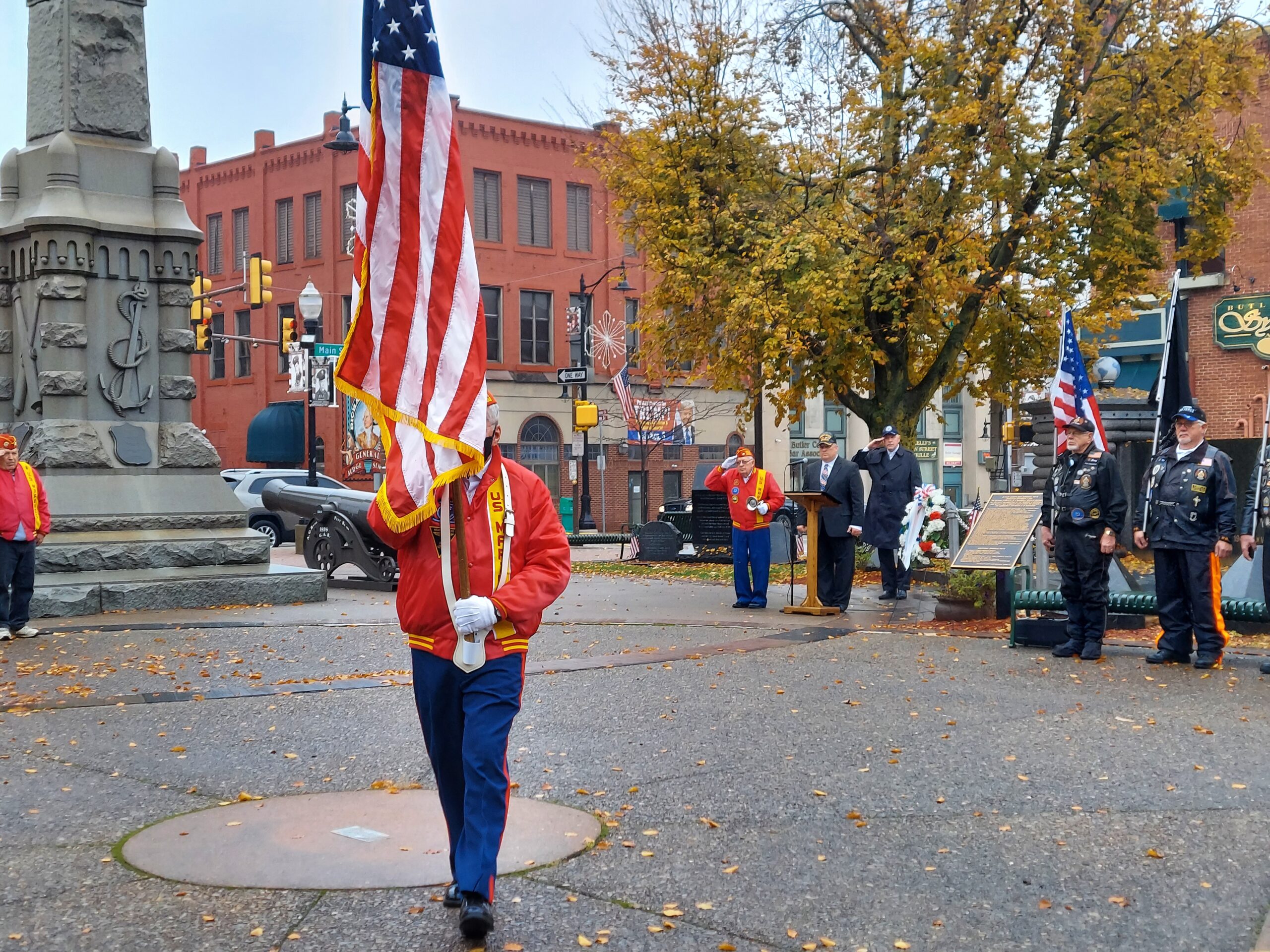 Ceremony Honors Veterans In Place Of Parade Butler, PA