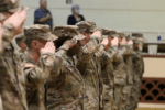 Local Troops Prepare to Serve Over Seas