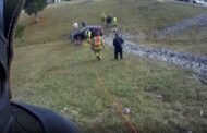 SUV Goes Over 100 Feet Down Hillside