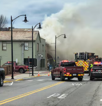 Fire Damages Building In Downtown Zelienople - ButlerRadio.com - Butler, PA
