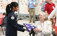 JROTC Students Honor WWII Vet