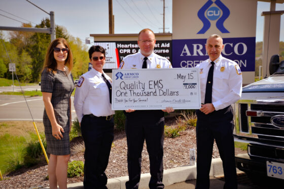 Armco Credit Union Makes Donation To Quality EMS