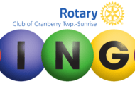 Cranberry Sunrise Rotary Holding Bingo